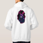 Peeking Neon Kash Rabbit Hoodie (Rückseite)