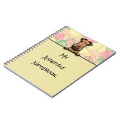 Peeking Niedlich Airedale Notebook Notizblock (Linke Seite)