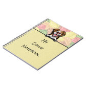 Peeking Niedlich Border Collie Notebook Notizblock (Linke Seite)
