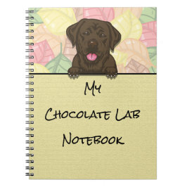 Peeking Niedlich Chocolate Labrador Notebook Notizblock