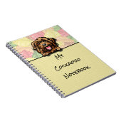 Peeking niedlich Cockapoo Notebook Notizblock (Rechte Seite)