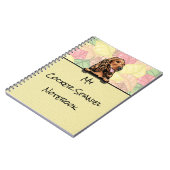 Peeking Niedlich Cocker Spanisch Notebook Notizblock (Linke Seite)