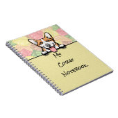 Peeking Niedlich Corgi Notebook Notizblock (Rechte Seite)