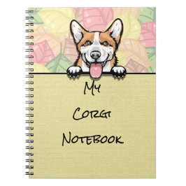 Peeking Niedlich Corgi Notebook Notizblock