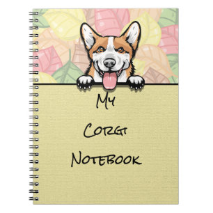 Peeking Niedlich Corgi Notebook Notizblock