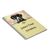 Peeking Niedlich Great Dane Notebook Notizblock (Rechte Seite)