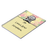 Peeking Niedlich Lhasa Apso Notebook Notizblock (Linke Seite)