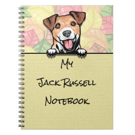 Peeking Niedlicher Jack Russell Terrier Notebook Notizblock