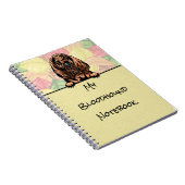 Peeking Niedliches Bloodhound Notebook Notizblock (Rechte Seite)