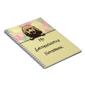 Peeking Niedliches Goldendoodle-Notebook Notizblock (Rechte Seite)