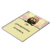 Peeking Niedliches Goldendoodle-Notebook Notizblock (Linke Seite)