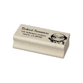 Peeking Ninja Return Address Gummistempel (Stempel)