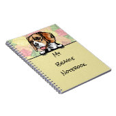 Peeking-Notebook mit Niedlichem Beagle Notizblock (Rechte Seite)