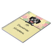 Peeking-Notebook mit Niedlichem Dalmatiner Notizblock (Linke Seite)