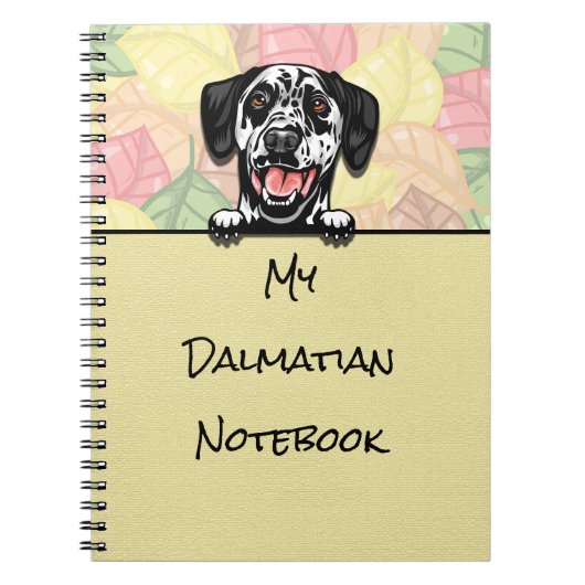 Peeking-Notebook mit Niedlichem Dalmatiner Notizblock (Vorderseite)