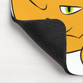 Peeking Orange Cat Mousepad (Ecke)