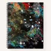Peeking Panther Spiral Bound Notebook Notizblock (Vorderseite)