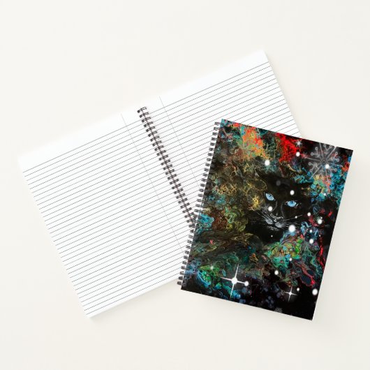 Peeking Panther Spiral Bound Notebook Notizblock (Innenseite)