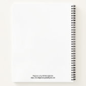 Peeking Panther Spiral Bound Notebook Notizblock (Rückseite)