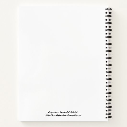 Peeking Panther Spiral Bound Notebook Notizblock (Rückseite)