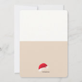 Peeking Reindeer Einladung (Rückseite)