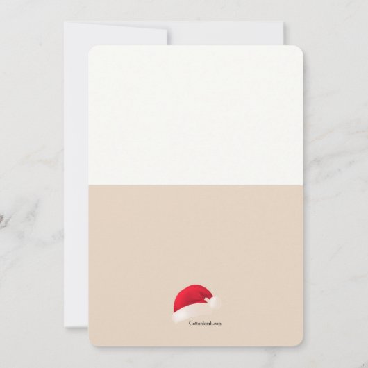 Peeking Reindeer Einladung (Rückseite)