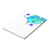 Peeking Robot Notizblock (Rotiert)