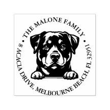 Peeking Rockweiler Puppy Personalisiertes Thema