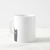 Peeking Sneaky Cat Kaffeetasse (Vorderseite Links)