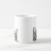 Peeking Sneaky Cat Kitten Adorable Kaffeetasse (Mittel)