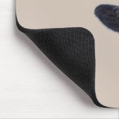 Peeking Sneaky Cow Personalisierte Monogramm Mousepad (Ecke)