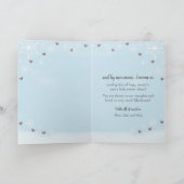 Peeking Snowman Thinking of You Winter Hugs Karte (Innenseite)