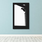 Peeking-Taube Leinwanddruck (Insitu (Holzboden))