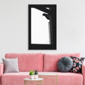 Peeking-Taube Leinwanddruck (Insitu (Wohnzimmer))