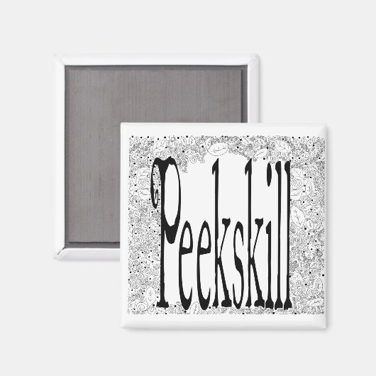 Peekskill Magnet (Vorderseite/Rückseite)