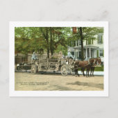 Peekskill, N.Y., Cortland Hook & Ladder Fire Truck Postkarte (Vorderseite)