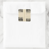 Peekskill, New York 2 Quadratischer Aufkleber (Tasche)