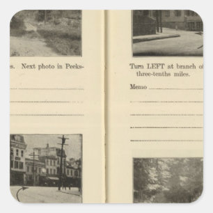 Peekskill, New York 2 Quadratischer Aufkleber