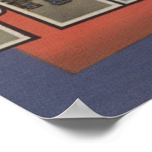 Peekskill, New York - Große Briefszenen Poster (Ecke)