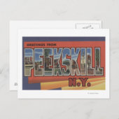 Peekskill, New York - Große Briefszenen Postkarte (Vorne/Hinten)