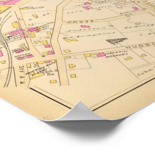 Peekskill, New York Poster (Ecke)