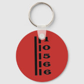 Peekskill, NY Zip Code Schlüsselkette Schlüsselanhänger (Vorderseite)