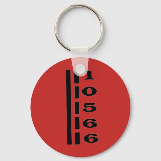 Peekskill, NY Zip Code Schlüsselkette Schlüsselanhänger (Vorderseite)