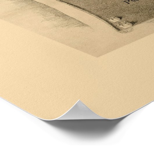 Peekskill on the Hudson, NY Panoramic Map - 1890 Poster (Ecke)