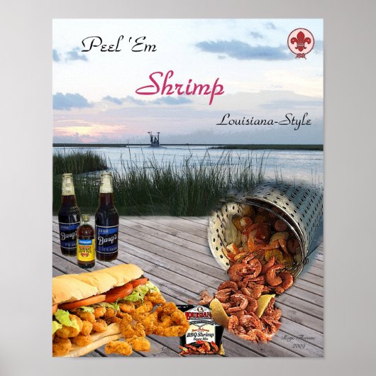 Peel Em Shrimp Poster (Vorne)