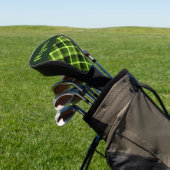 Peel Green Kariert Monogram Golf Cover Head Golf Headcover (In SItu)