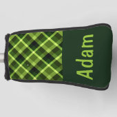 Peel Green Kariert Monogram Golf Cover Putter Head Headcover (Vorderseite)