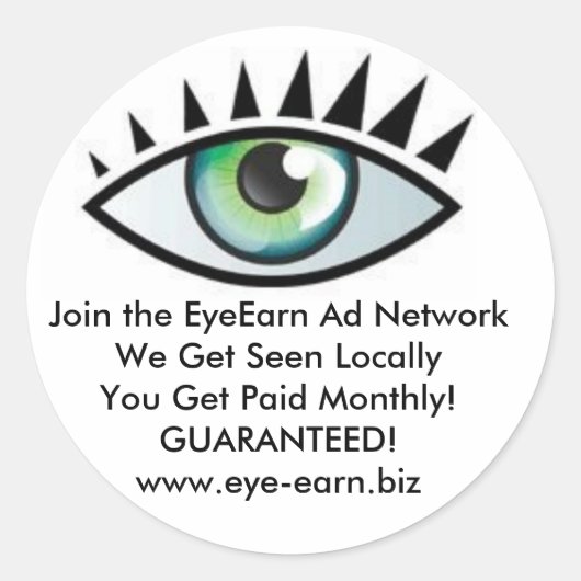 Peel-n-Stick Income Builder Runder Aufkleber (Vorderseite)