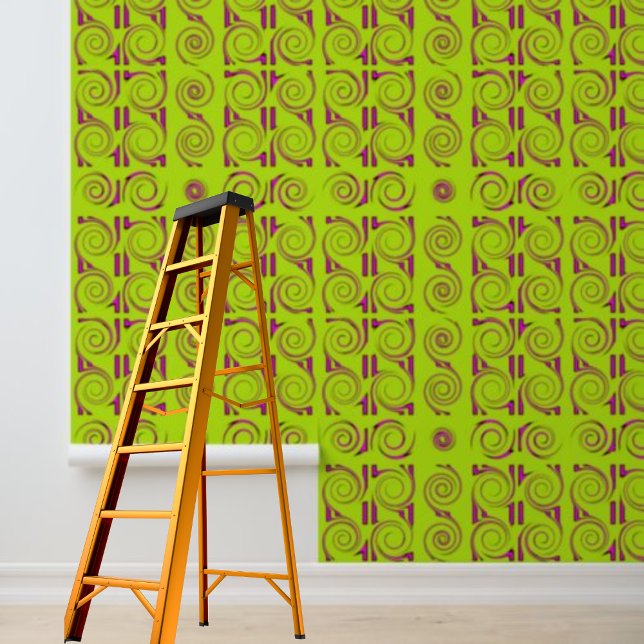 Peel Stick Modern Geometric Pattern Limones Muster Tapete (Peel Stick Modern Geometric Pattern Lime Pattern Wallpaper)