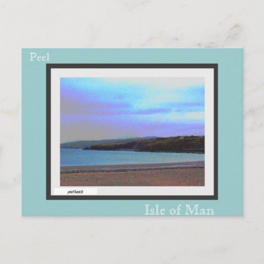 Peel Strand... Postkarte (Vorderseite)